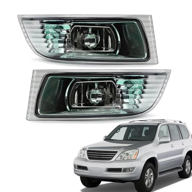 ABLZ-Front Bumper Fog Light Set 1 Pair For Lexus GX470 UZJ120 2003-2009 Driving Lights Part Numbers 81211-60160 81221-60080