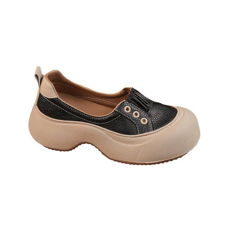 Summer thick-soled heightening bag head sandals women's 2025 new versatile hollow breathable muffin sports and leisure single shoes women