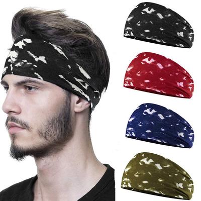 Herren Breitrand Sport Fitness Schweißabsorbierendes Stirnband Laufen Radfahren Outdoor-Sport Schweißband