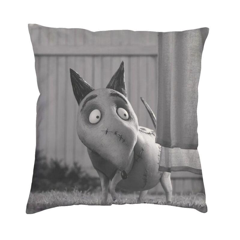 Tim Burton Horror Movie Sparkly Cushion Covers x Velvet Frankenweenie Throw Pillow Case for Sofa Car Square Pillowcase