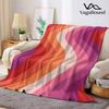 Retro Wave Flannel Blanket Warm Soft Halloween Christmas Decorative Couch Warm Cozy All-Season Gift