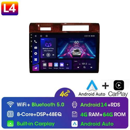 9" For Toyota Pickup Land Cruiser LC 70 79 Series 2007-2020 Android 14 Autoradio Wireless Carplay Multimedia Player Radio DVD