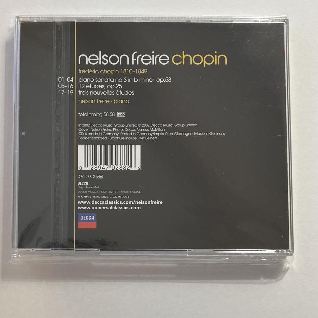 [GEBRAUCHT] Nelson Freire Chopin Sonate, Etüde