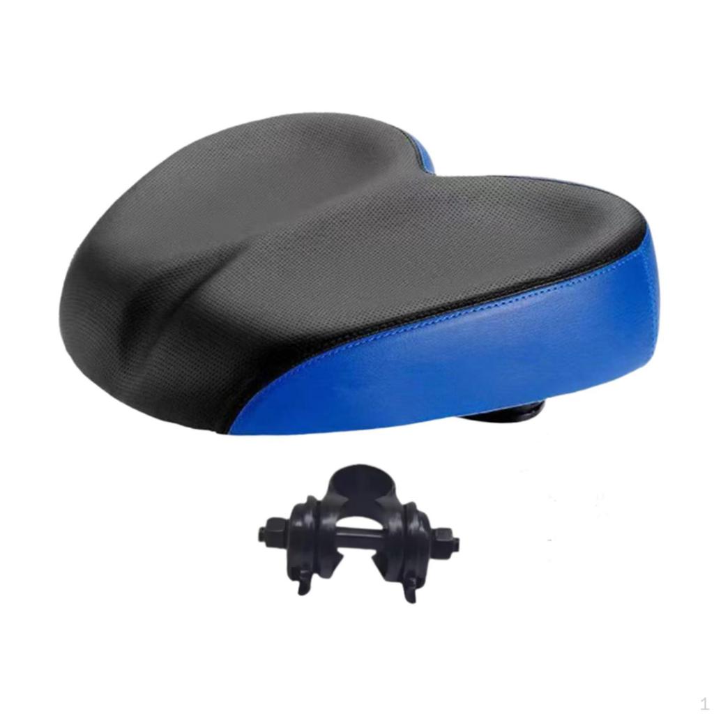 Bicycle Pad with Seat Clamp, Breathable Cushion for Indoor Riding