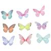 36 STÜCKE Bunt Bunter Schmetterling Dekor Organza Ausgefallener Schmetterling Ornament Schmetterlinge Basteln