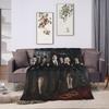The Vampire Diaries Damon salvatore Throw Blanket  Flannel Bedspread For Couch Bed Graphic Sofa Bed Cover