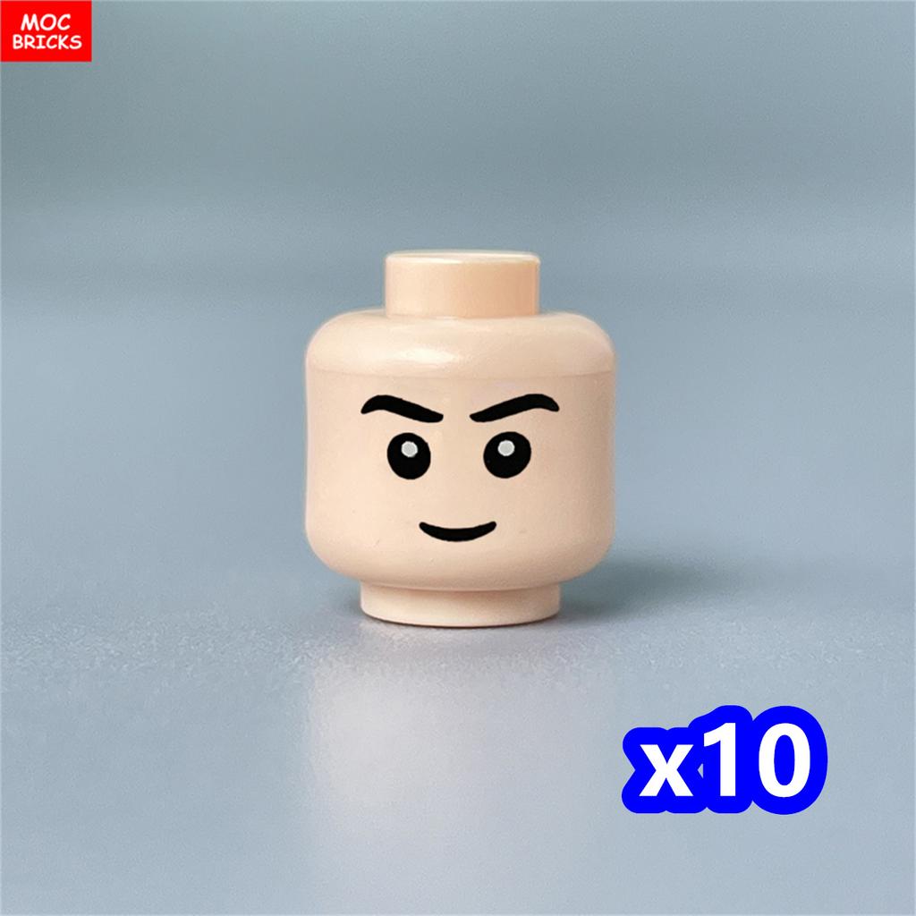 Custom Build Bricks Printed Head Face Expression 4cm Action Figure Body Part DIY Educational Toy Creating Bricks Toysets Ideal For Youngsters Gift