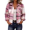Женская модная куртка с длинным рукавом, на пуговицах, с лацканами, для повседневной носки