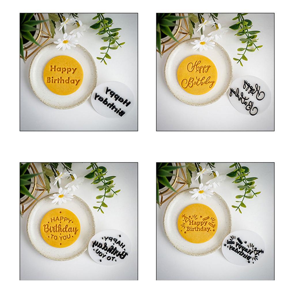 Geburtstagskeks für Geburtstag mit Plastikformen Geburtstagsfeier Fondant-Ausstecher Plastiktextur für Geburtstag