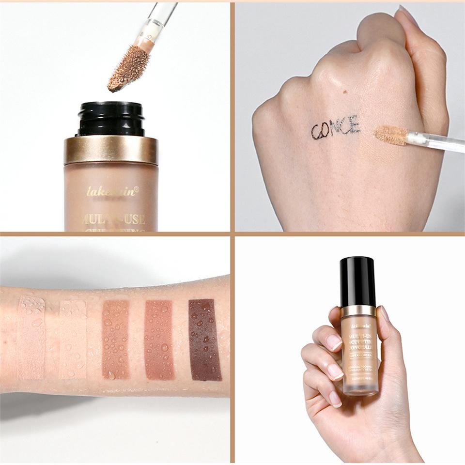 Waterproof Liquid Concealer Matte High Coverage Oil Control Cover Acne Dark Circles Foundation Modify Face Contouring Cosmetics