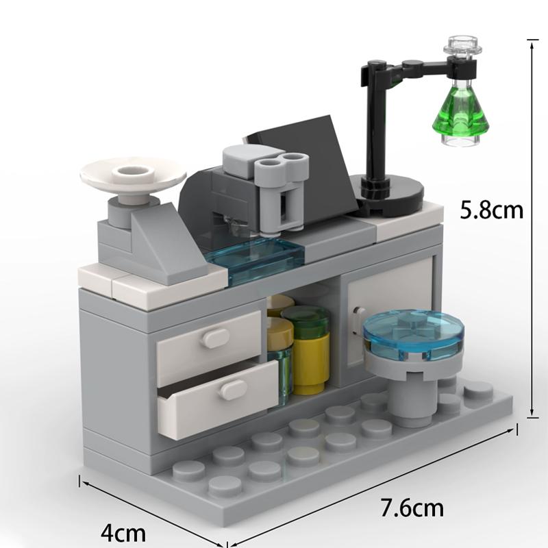 MOC Pilsētas laboratorijas aina Celtniecības klucīši