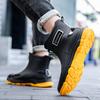 Couple Rain Shoes Men's and Women's Summer Short Tube Water Shoes Waterproof and Non-slip Outdoor Wear-resistant Sea Rain Boots