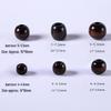 Maple Wood Large Hole Beads for DIY Bracelets - Round Accessories in Drawstring Bag