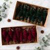 Creative Flocked Cone Christmas Tree Ornaments - Unique Decorative Pendants for Festive Decor