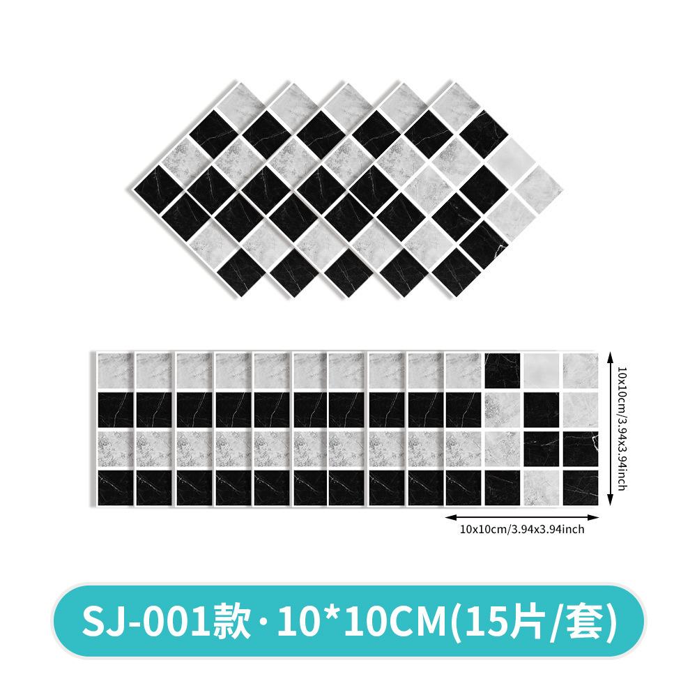 Color Crystal Mosaic Wallpaper Self-Adhesive Waterproof And Oil-Proof Kitchen Bathroom Wall Decoration The Same Wall Sticker