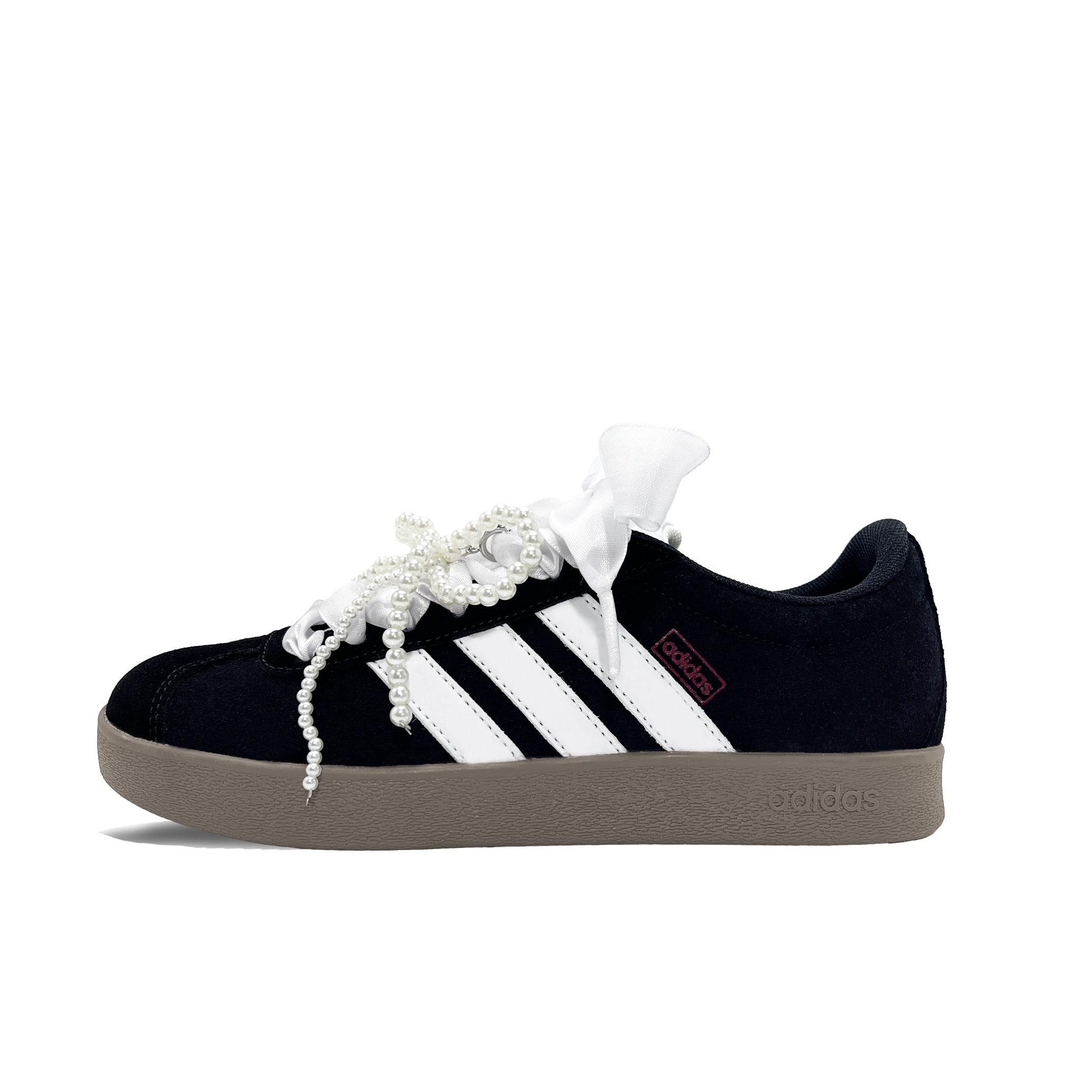 Adidas Neo Vl Court Classic German Army Trainers Unisex Low top Black HQ1801{Team393-} 40⅔