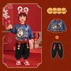 Kaka Panda Velvet Sweater & Long Pants Winter Set for Children's New Year