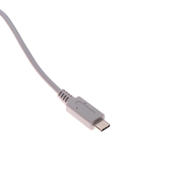 1 stk 2M Grå Kabel For Wii For Wii U Vert Pd Strømkabel Ladekabel Ledninger Reparasjonstilbehør