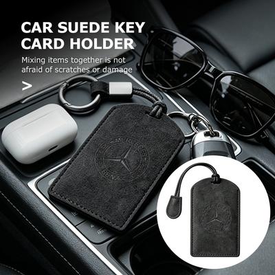 Car NFC Card Key Case Cover Key Bag Suede Protection Shell Accessories For Benz AMG CLA CLS C180 C200 W204 W205 Exclusive A C E