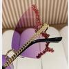 Fashion Butterfly Shape Diamond Frameless Sunglasses For Women Personality Exaggerated Sunglasses Broken Diamond Glasses