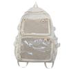 Japan Transparenter Nylon Ita Rucksack Student Große Kapazität Laptop Rucksack 2 Klare Taschen Für Pin-Display Damen Umhängetasche