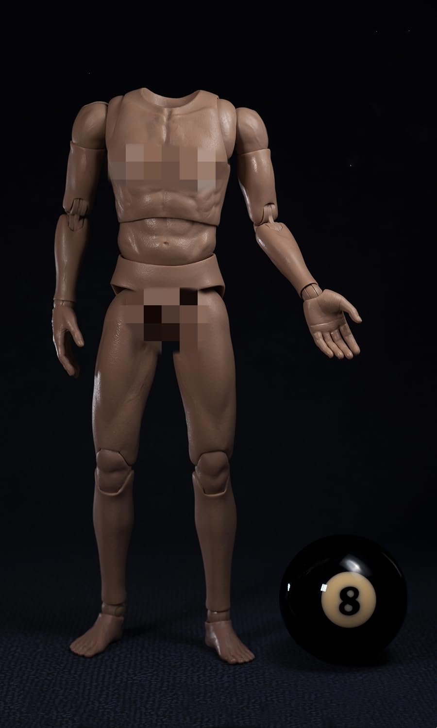 

OBEST Worldbox 1/6 Scale Male Figure Body Set with Replacement Hands and Head Connectors (AT020s, AT020c, AT020)