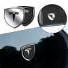 1 Stück 3D Metallaufkleber Auto Karosserie Kofferraum Dekoration Aufkleber Schildform Auto Zubehör Für Model 3 Model S Model X Model Y