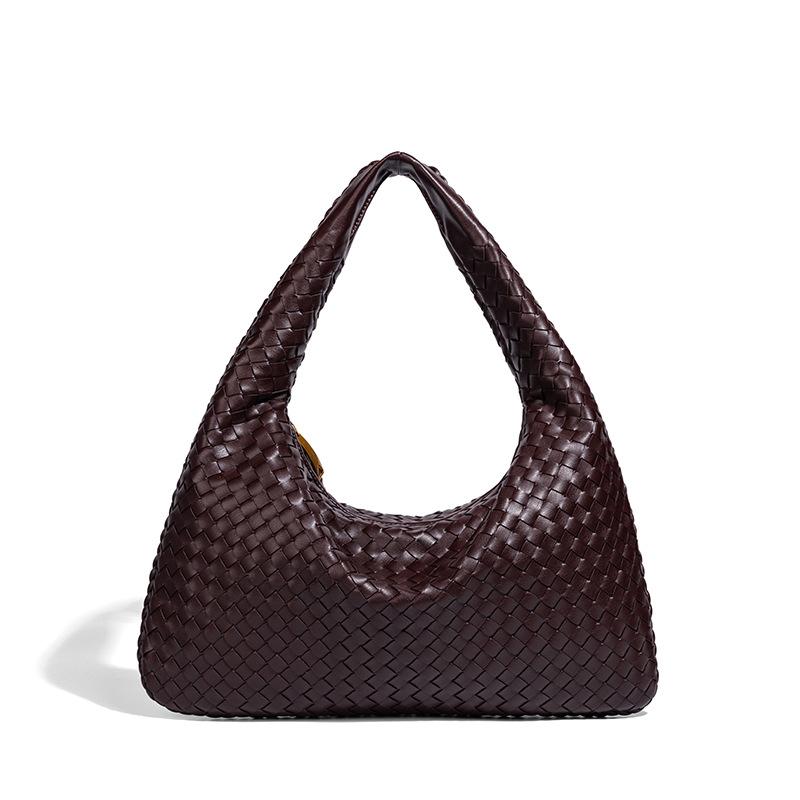 Y New Woven Large-capacity Shoulder Portable Underarm Women's Bag Hand-woven