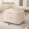 Cotton Quilt Storage Bag With Compression Design For Travel And Bedroom Organization