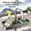 Modern Pp Kitchen Sink Organizer With Drip Tray For Home Storage