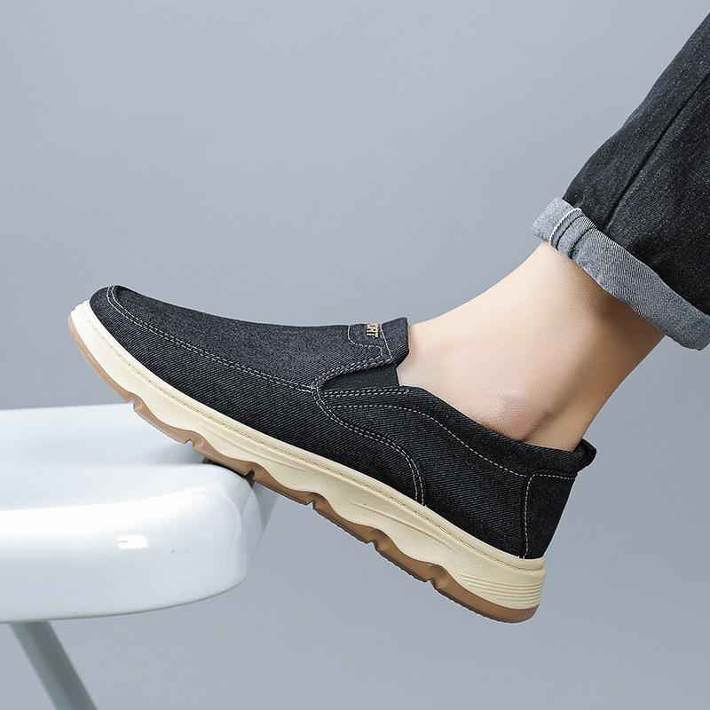 New One-pedal Men's Shoes Autumn Breathable New Casual Lazy Cloth Shoes Canvas Shoes Men's
