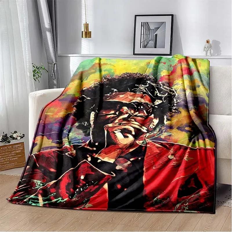 Manta de Franela de Peluche The Weeknd para el Cantante The Weeknd Manta Suave para Sofá Cubierta de Cama Oficina