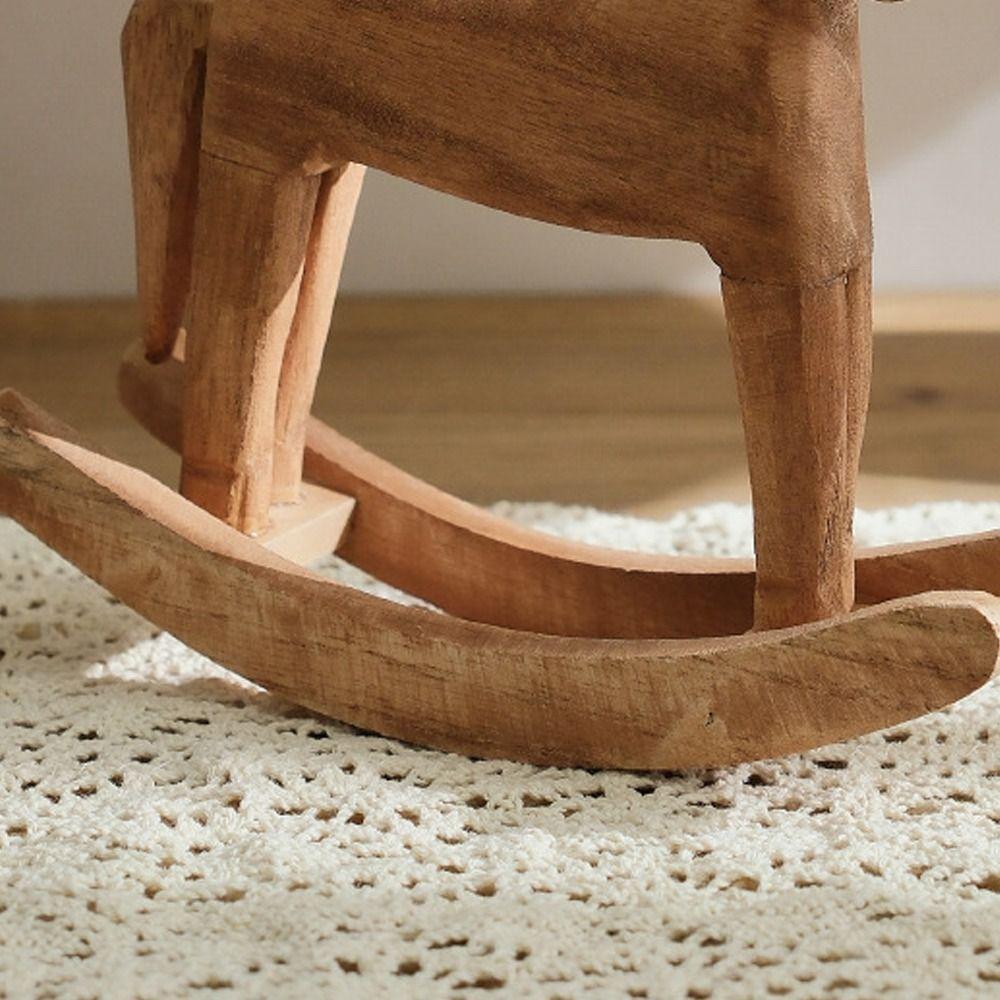 Mediterranean Rocking Horse Crafts Hanging Horse Desktop Ornaments  Rural Home Party Decor