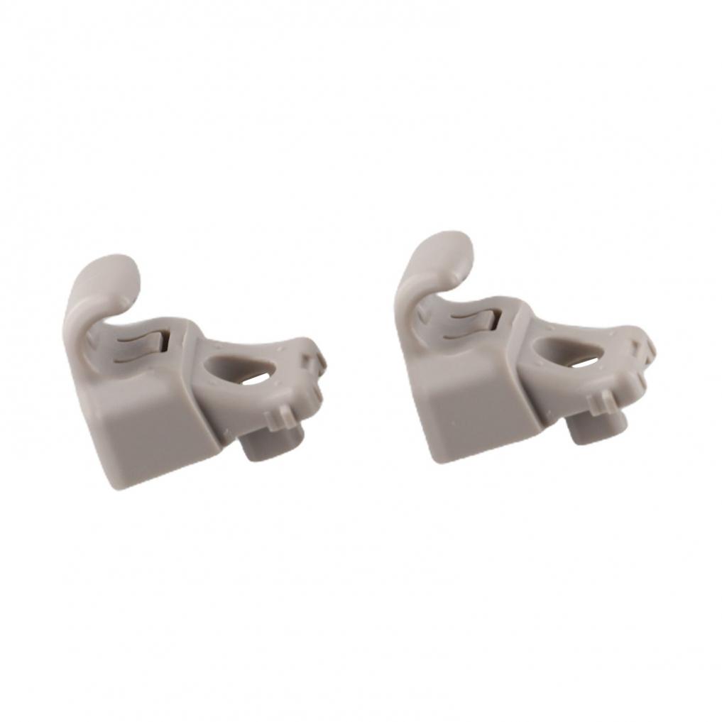 2pcs Sun Visor Clips Brand New Grey Screw On Sun Visor Hook 113099300A