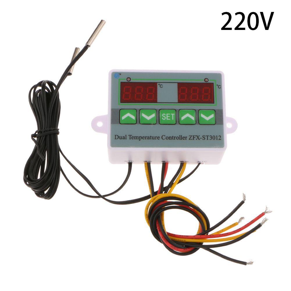 Электронный термостат Термостат Интеллектуальный Двойной контроль ЖК-дисплей Умный термостат Регулятор температуры Переключатель