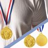 10Pcs Baseball Medals Sports Medals 5cm Metal Winner Medals with Neck Ribbon Baseball Memorial Medal for Baseball Race