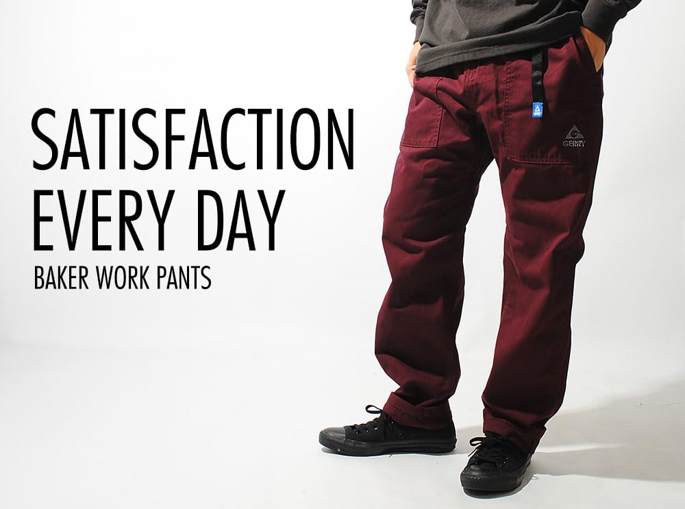 Gerry Herren Kletter Baker Hose, Tapered Silhouette Baumwoll-Twill Chinos (JP, Alphabet, XL, Marineblau)