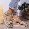 Women Sandals Bohemian Style Summer Shoes Women'S Summer Fashion Platform Wedge Clasp Open Toed Zapatos Mujer 2026 Tendencia