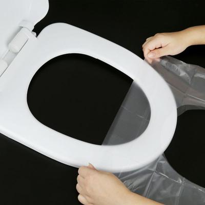 50 Stuks Wegwerp Reisveiligheid Pe Plastic Toiletbril Cover Mat Kussen Mat