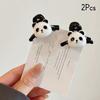 1/2 Stück Cartoon Panda Mini Haarspange für Frauen Mädchen Niedlich Süß Tier Haarspangen Exquisite Haarschmuck Geschenke