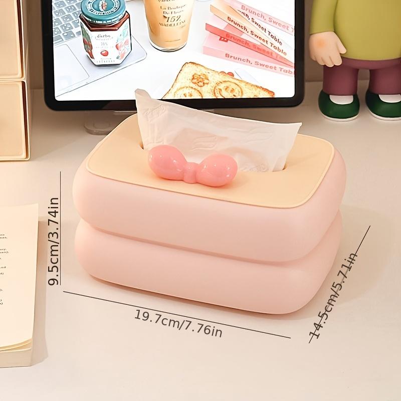 Home Cream Style Tissue Box for Living Room Coffee Table, Dining Table, and Bathroom Paper Storage Holder
