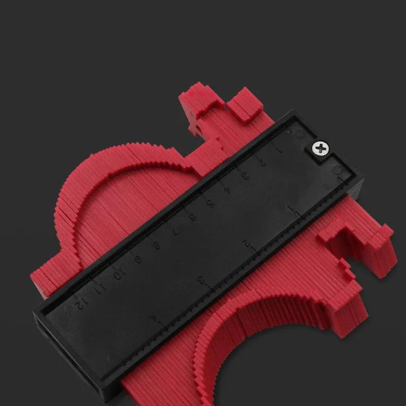 Contour Gauge Duplicator Ceramic Tile Carpet Cutting Template Profile Measuring Angle Ruler Shape Plastic Copy Woodworking Tools