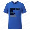 Hawk Tuah Eat Sleep Repeat Funny Meme T-shirts Unisex Tshirt Men Women's Fashion Casual Oversized T Shirt Short Sleeve Clothing