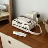 Korean Style Striped Bow Car Household Tissue Box Holder Handbag Hanging Flip Pull-out Tissue Bag