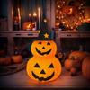 3FT Halloween Jack-o-Lantern Pumpkin Lights with 8 Lighted Mode Collapsible Pumpkin Lantern Novelty Lights Halloween Decor Props