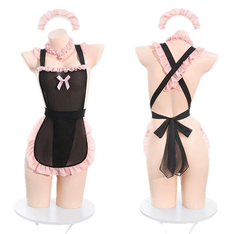 Love like erotic lingerie sexy temptation midnight charm one-piece maid uniform factory direct sales sex clothes 5236