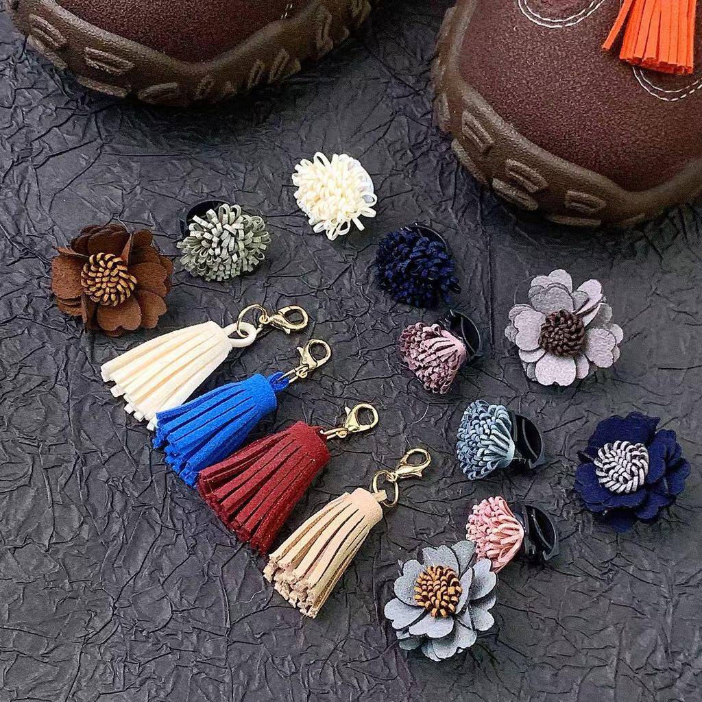 MIU-Style Merlad Flower Tassel Buckle Sneakers - Autumn/Winter Casual German Trainers