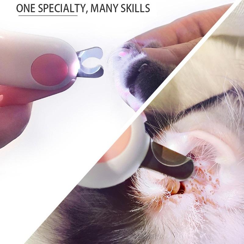 Professional Cat Nail Clipper Cat Cutter Scissors with Light Pet Nail Clipper for Cat Dog Grooming Claw Scissors Pet Products