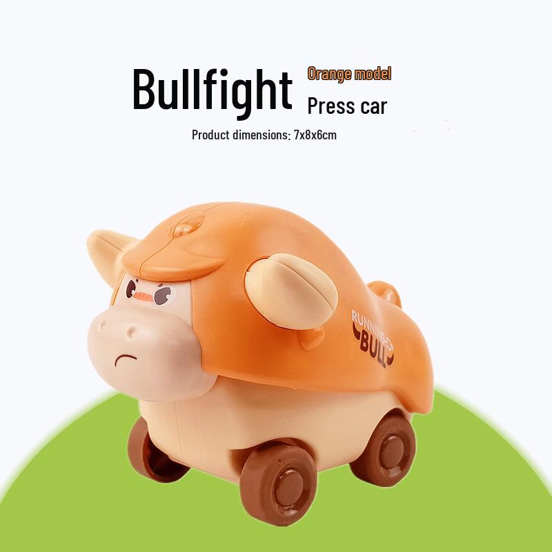 Children's Cute Pet Dinosaur, Chick, and Cow Inertial Animal Car Toy