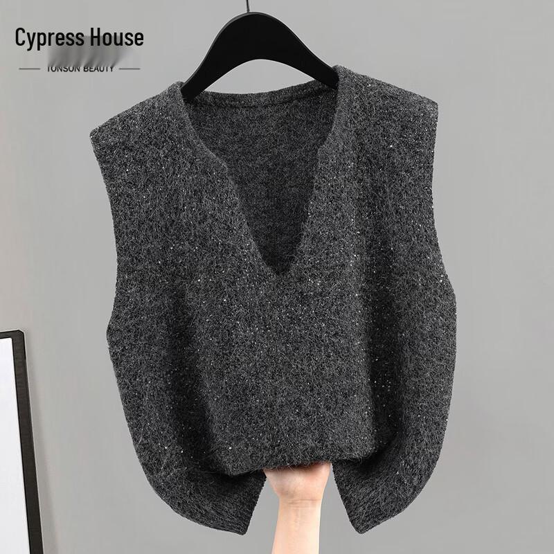 Women s Wool Blend Layered Vest Free Size